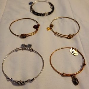 Lot of 5 Alex and Ani Bracelets